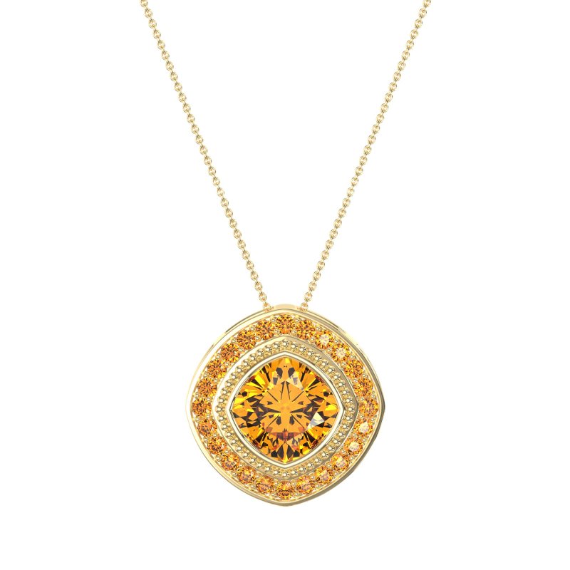 Cushion Art-Deco Necklace