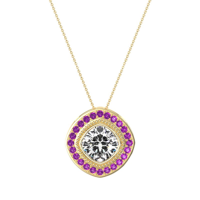 Cushion Art-Deco Necklace