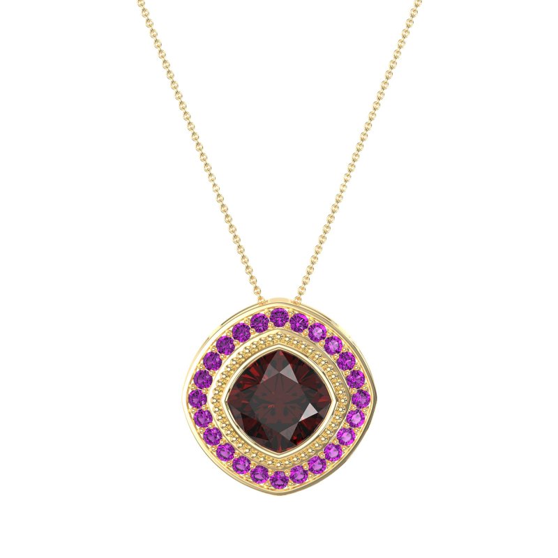 Cushion Art-Deco Necklace