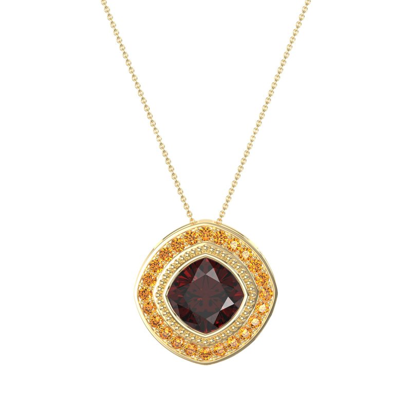 Cushion Art-Deco Necklace