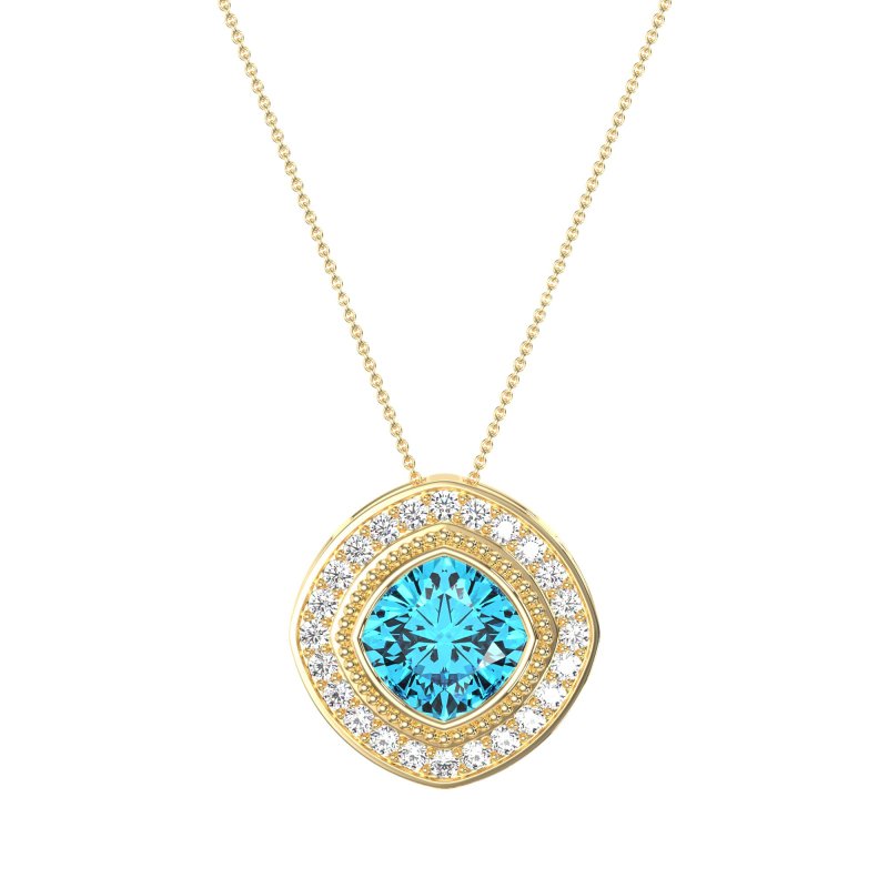 Cushion Art-Deco Necklace