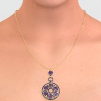 Medallion Pear Necklace