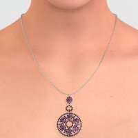 Medallion Pear Necklace