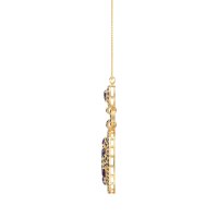 Medallion Pear Necklace