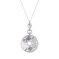 Medallion Pear Necklace