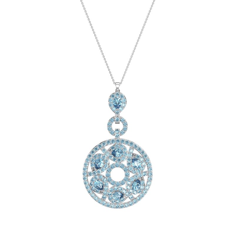 Medallion Pear Necklace