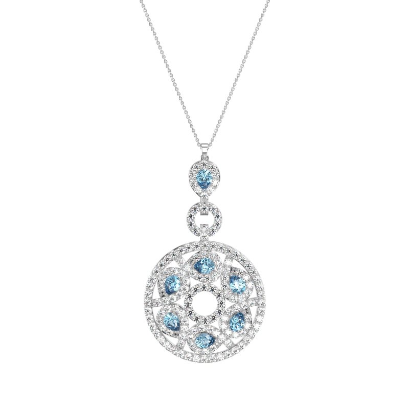 Medallion Pear Necklace