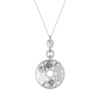 Medallion Pear Necklace