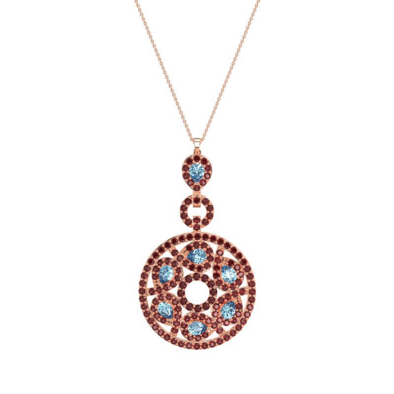 Medallion Pear Necklace