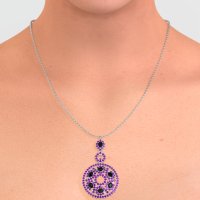Medallion Pear Necklace