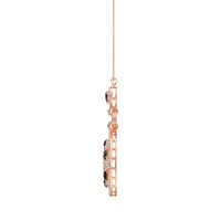 Medallion Pear Necklace
