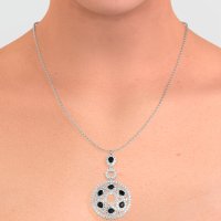 Medallion Pear Necklace