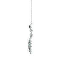 Medallion Pear Necklace