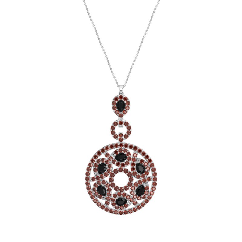 Medallion Pear Necklace