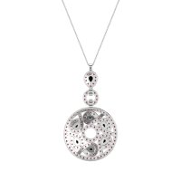 Medallion Pear Necklace