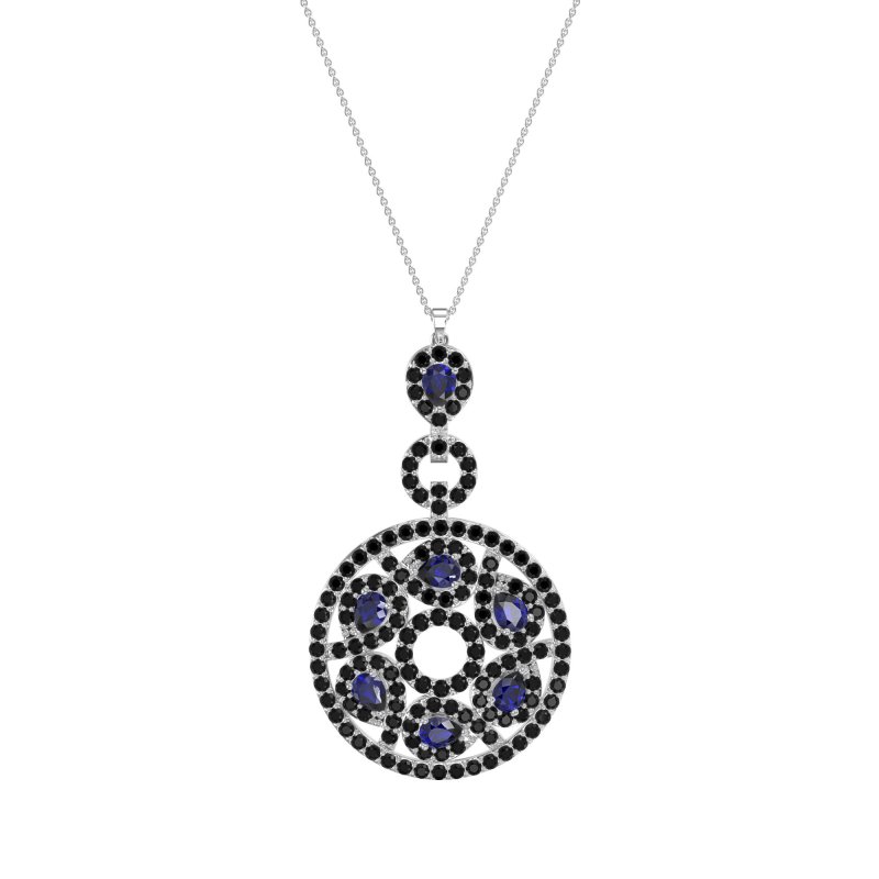 Medallion Pear Necklace