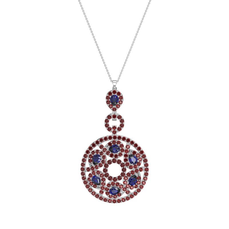 Medallion Pear Necklace