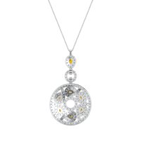 Medallion Pear Necklace