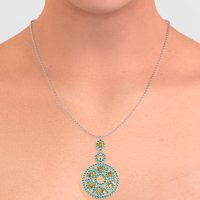 Medallion Pear Necklace