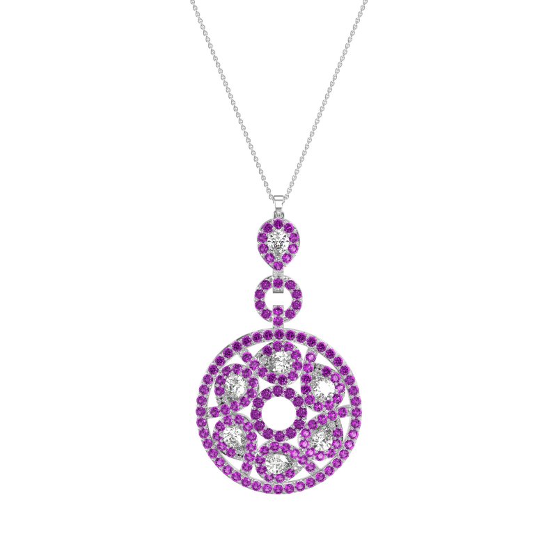 Medallion Pear Necklace