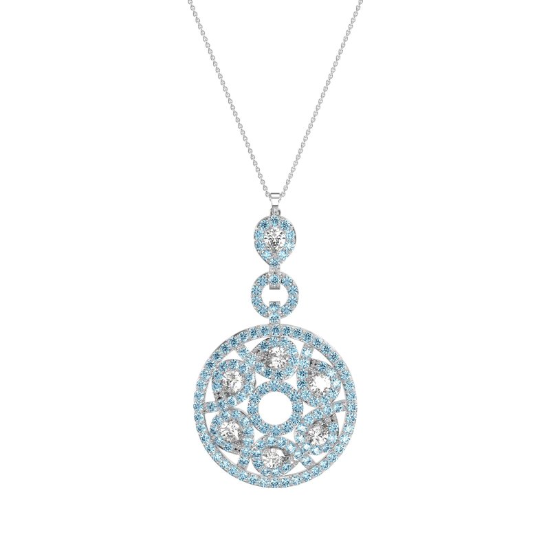 Medallion Pear Necklace
