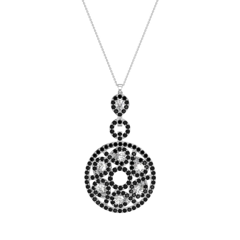 Medallion Pear Necklace