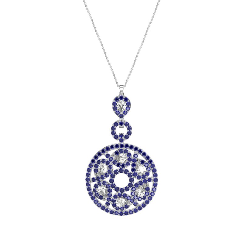Medallion Pear Necklace