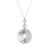 Medallion Pear Necklace