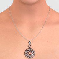 Medallion Pear Necklace
