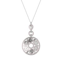 Medallion Pear Necklace