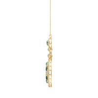 Medallion Pear Necklace