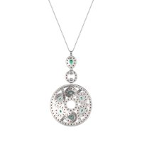Medallion Pear Necklace