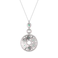 Medallion Pear Necklace