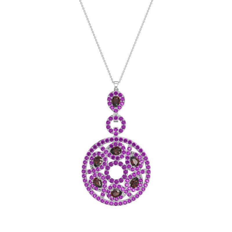 Medallion Pear Necklace