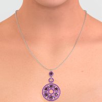 Medallion Pear Necklace