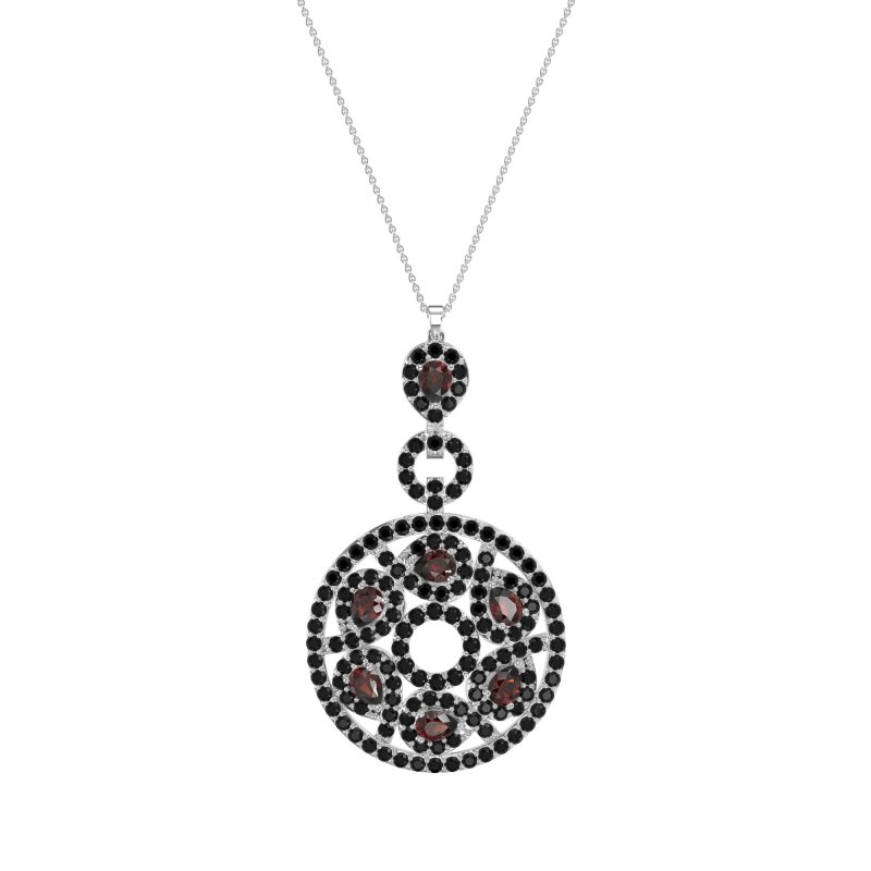 Medallion Pear Necklace