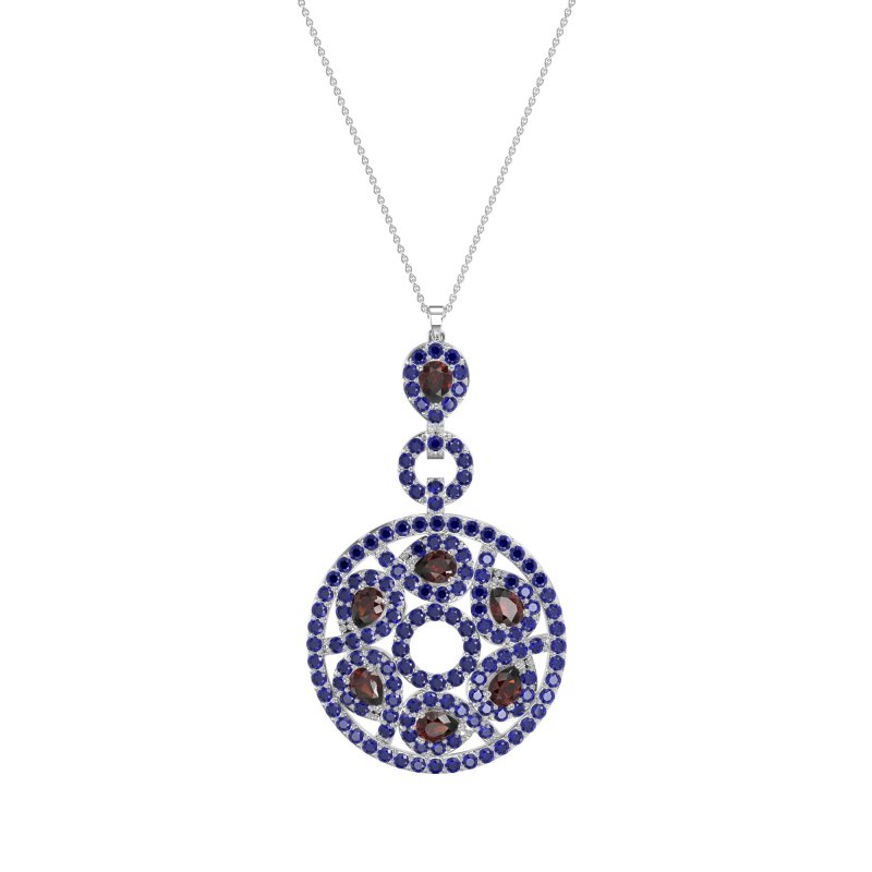 Medallion Pear Necklace