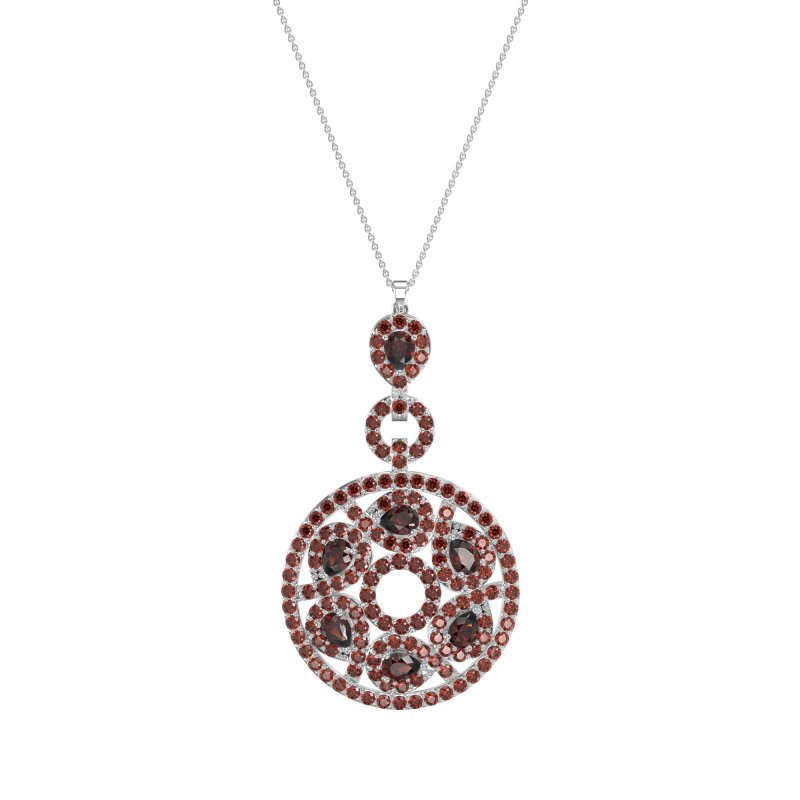 Medallion Pear Necklace