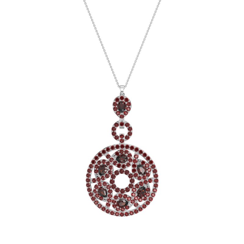 Medallion Pear Necklace