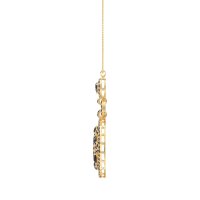 Medallion Pear Necklace
