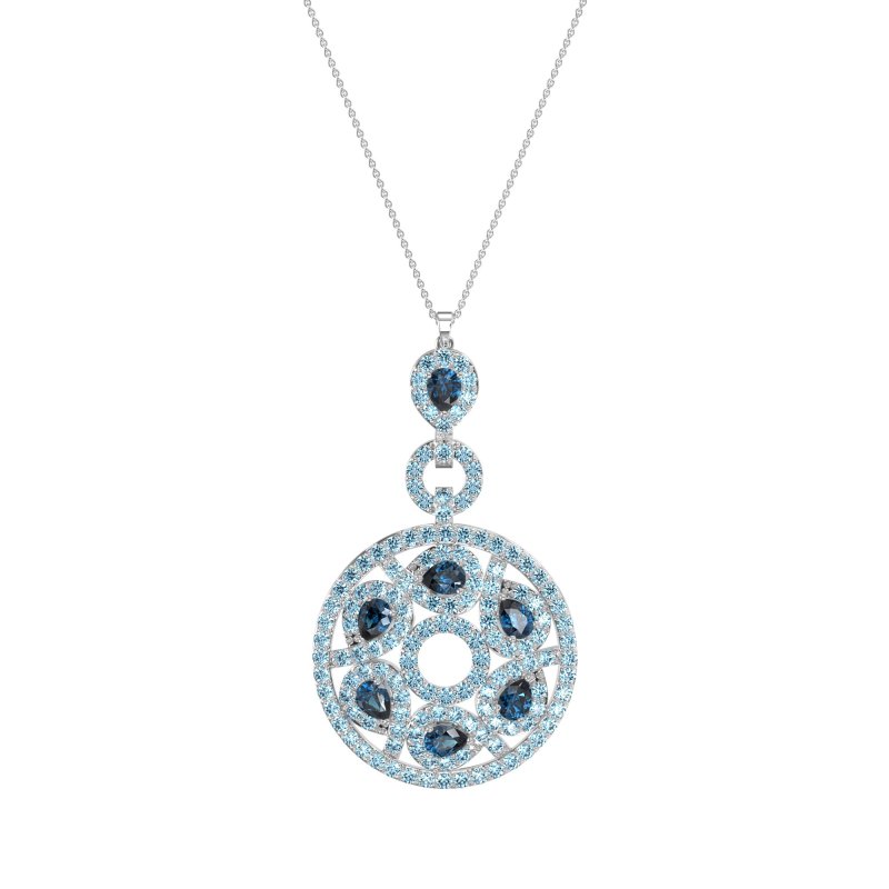 Medallion Pear Necklace