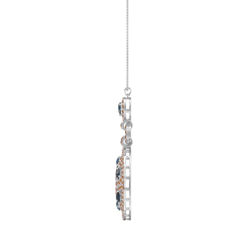 Medallion Pear Necklace