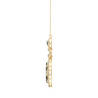 Medallion Pear Necklace