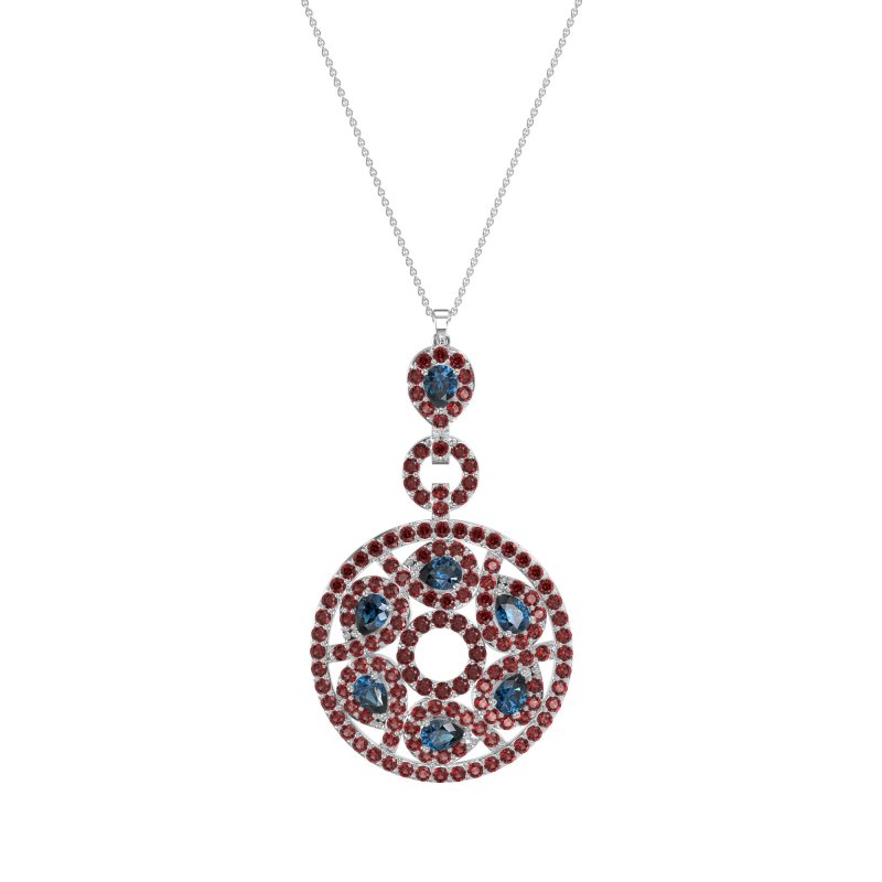 Medallion Pear Necklace