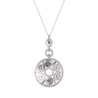 Medallion Pear Necklace