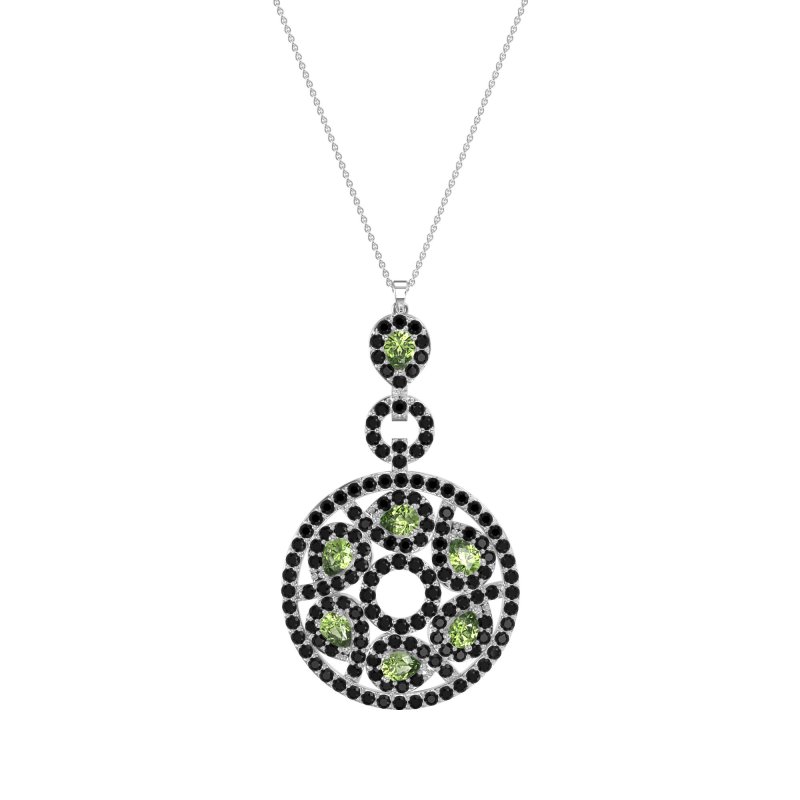 Medallion Pear Necklace