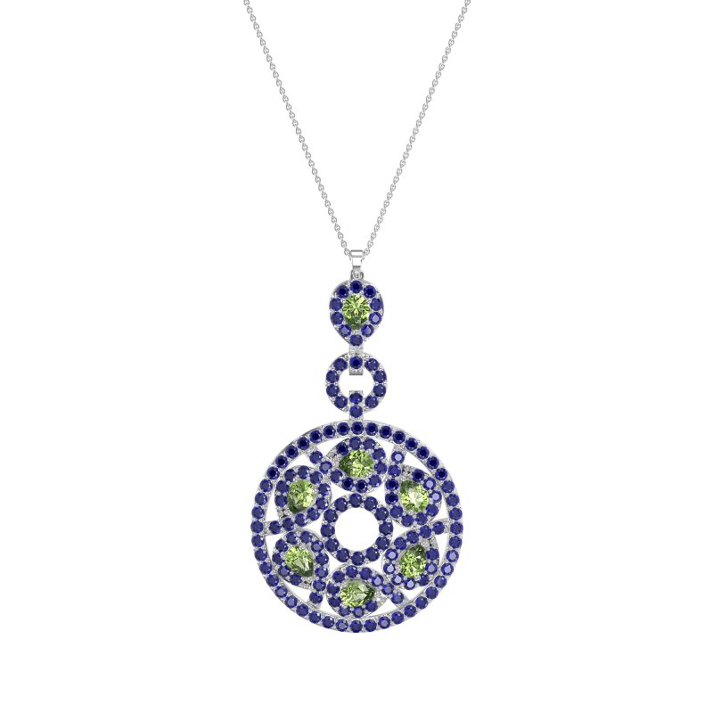 Medallion Pear Necklace