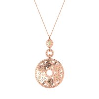 Medallion Pear Necklace
