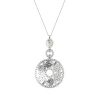 Medallion Pear Necklace