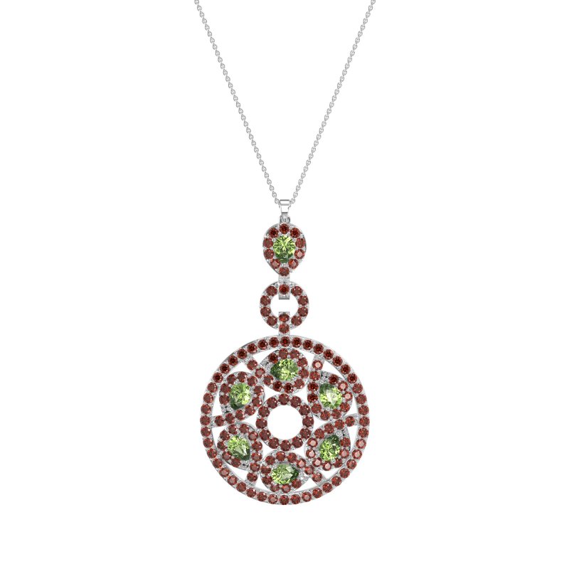 Medallion Pear Necklace